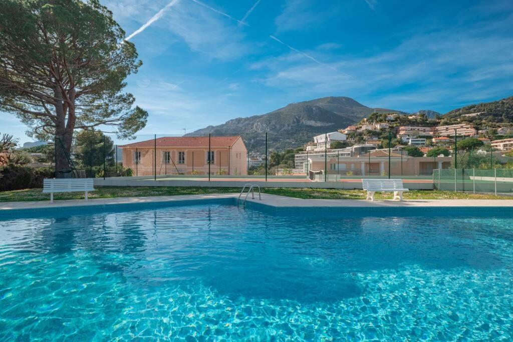 Appartement Familial 6P, Avec Piscine Et Tennis, Proche Mer Рокбрюн-Кап-Мартин Екстериор снимка